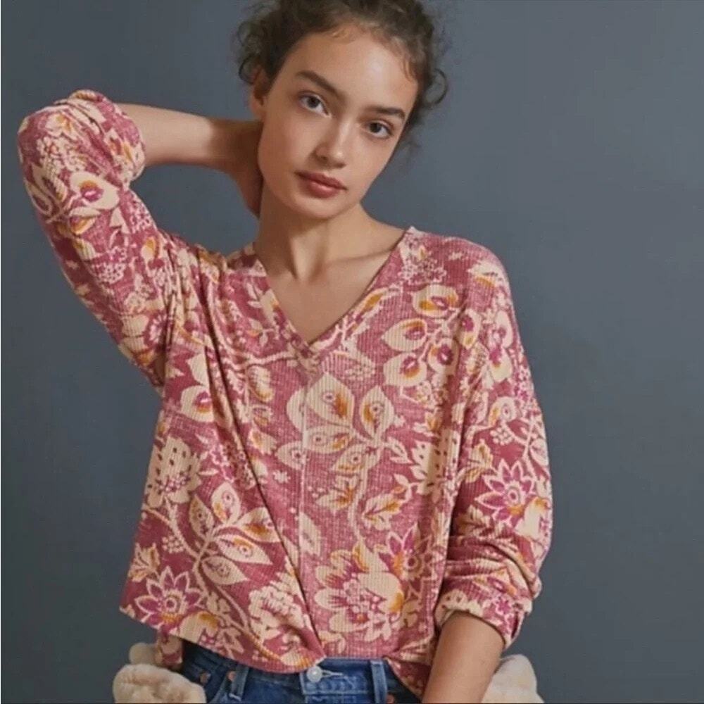 Anthropologie Pilcro Moira Relaxed Pullover